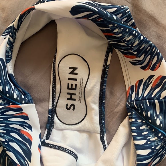 SHEIN blue ruffle bikini 0X - Picture 8 of 9